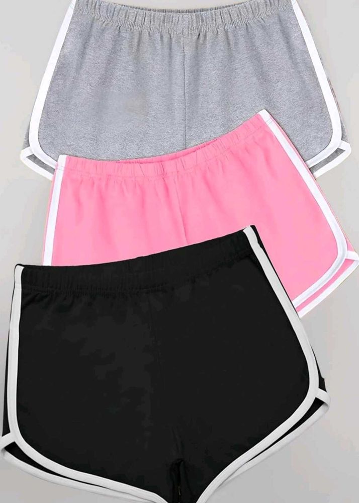 Cute Athleisure Shorts Set (Set of 3)