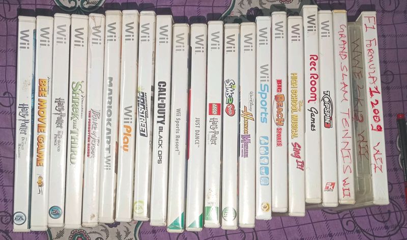 Wii Nintendo Games Cd Pack Of 22