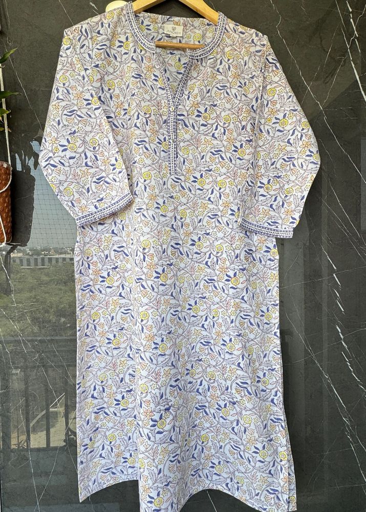Floral Print Kurta