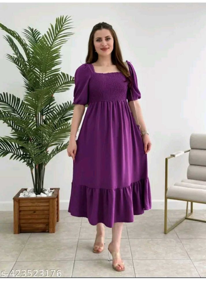 Purple Midi Dress