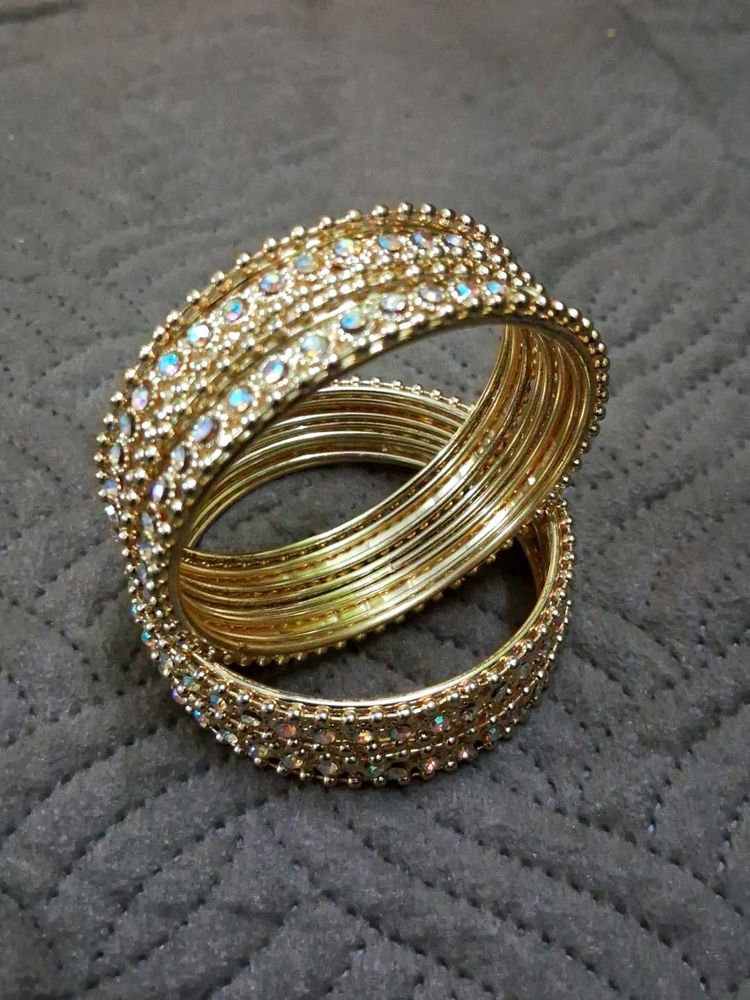 Golden Metal Bangles