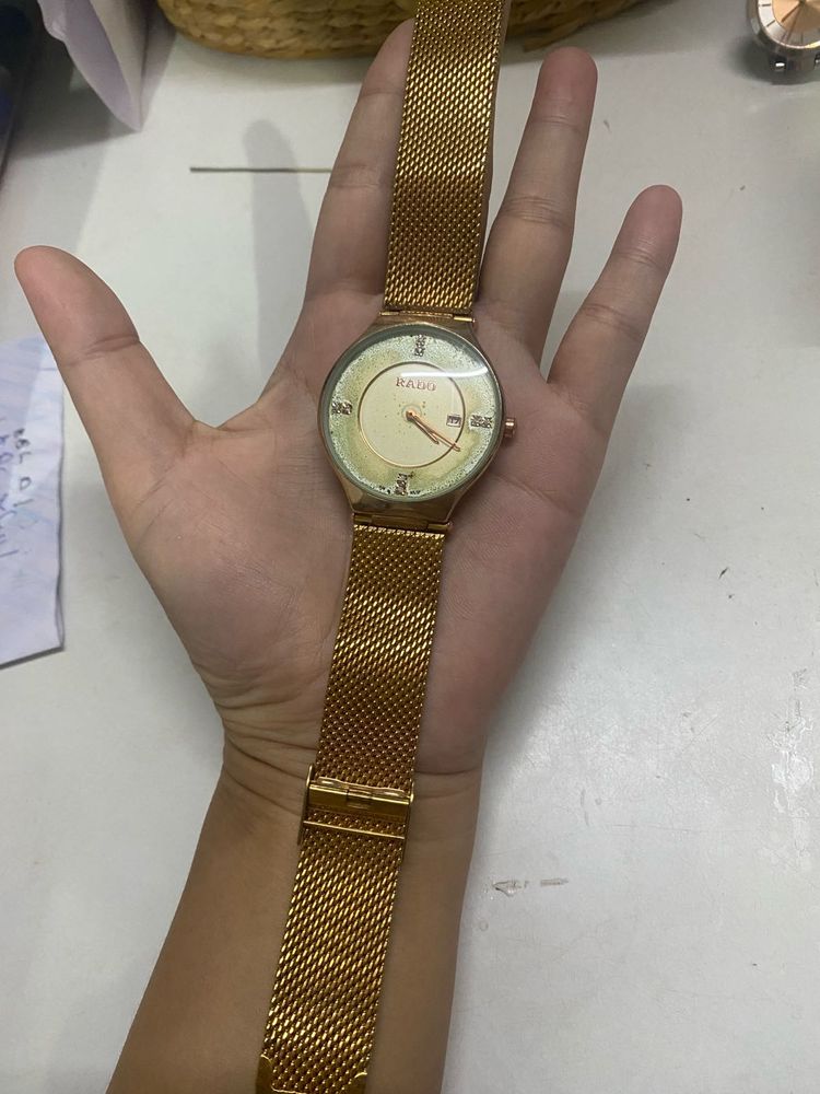 Rado Gold-Tone Mesh Watch