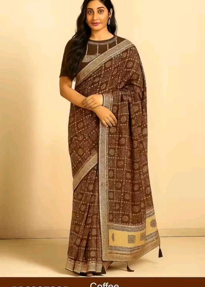 Elegant Bandhani Saree