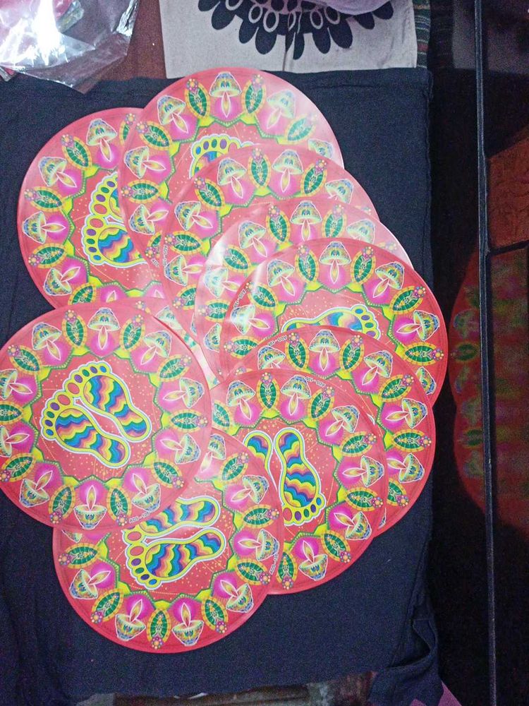 Pack Of 10 Sticker Rangoli For Deewali (Small)