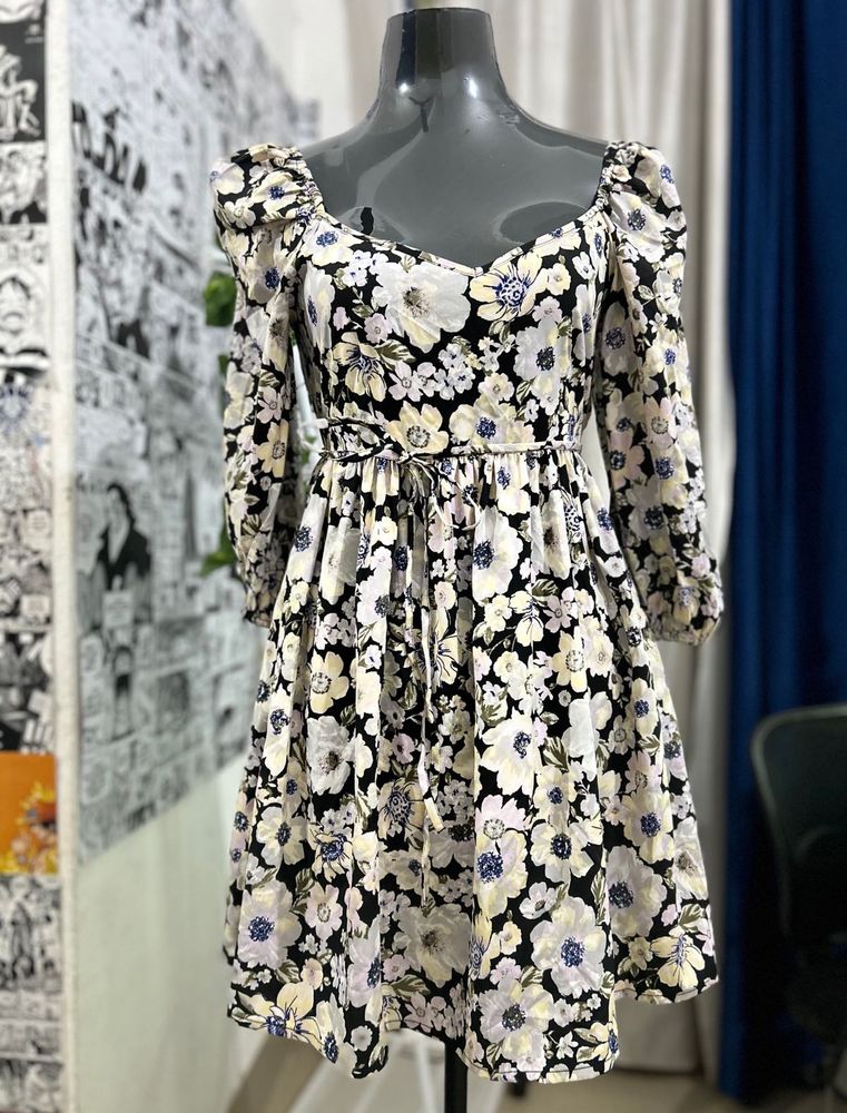 Floral Print Mini Dress