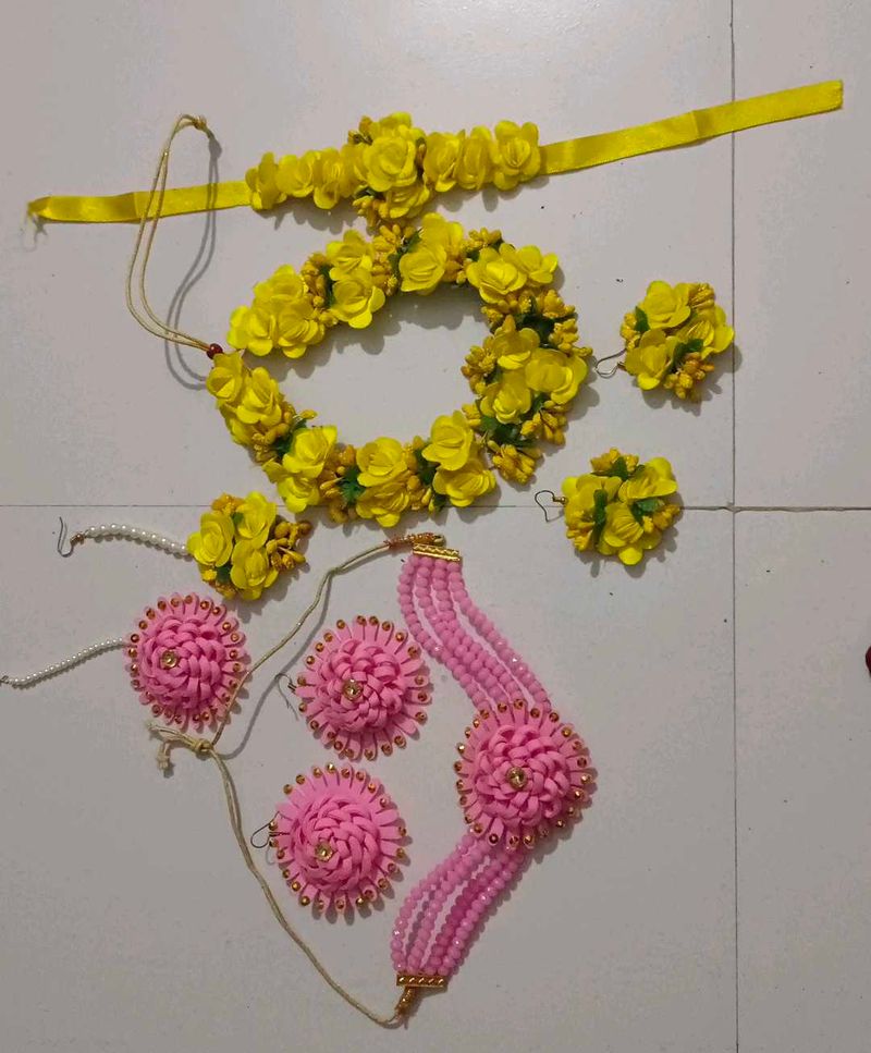 Haldi/Godbharai Necklace Combo Set