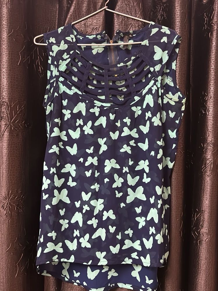 Butterfly Print Top