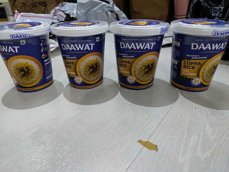DAWAAT CUPPA RICE:DAL CHAWAL(SET OF 4)