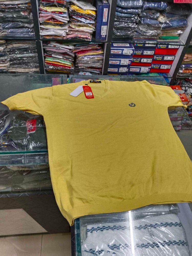 Yellow V-Neck T-Shirt