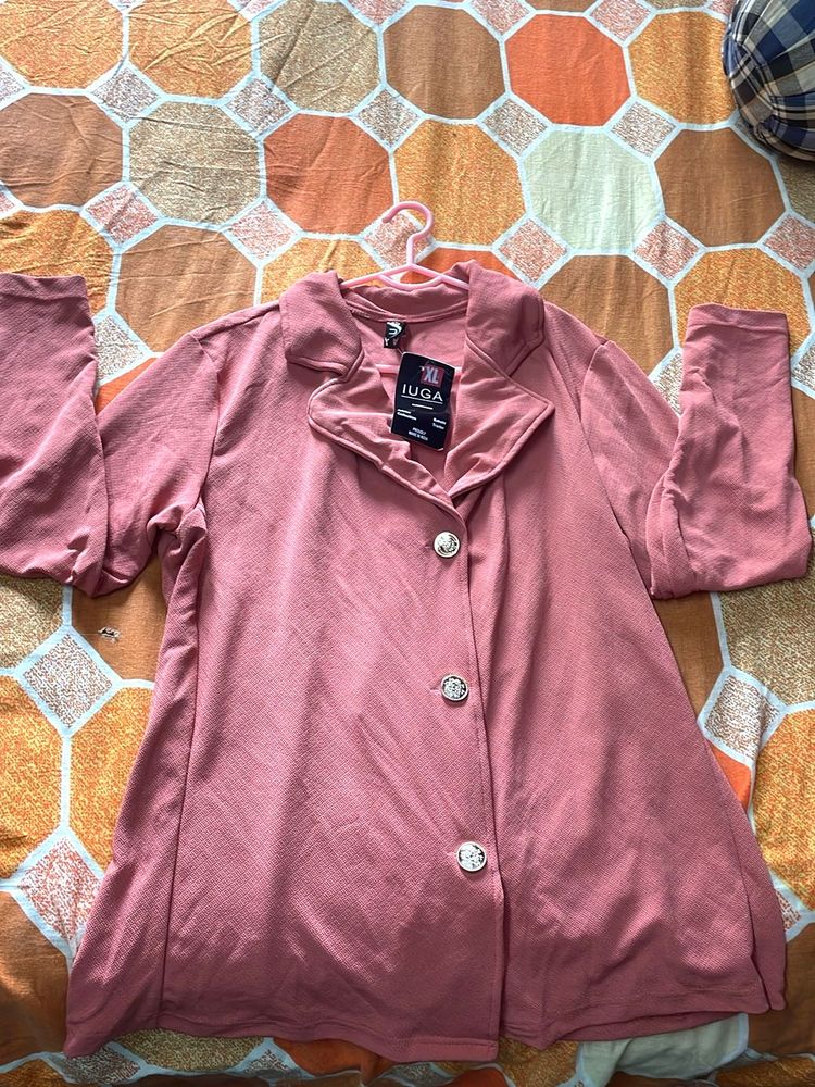 IUGA Pink Casual New Coat/shrug/cover