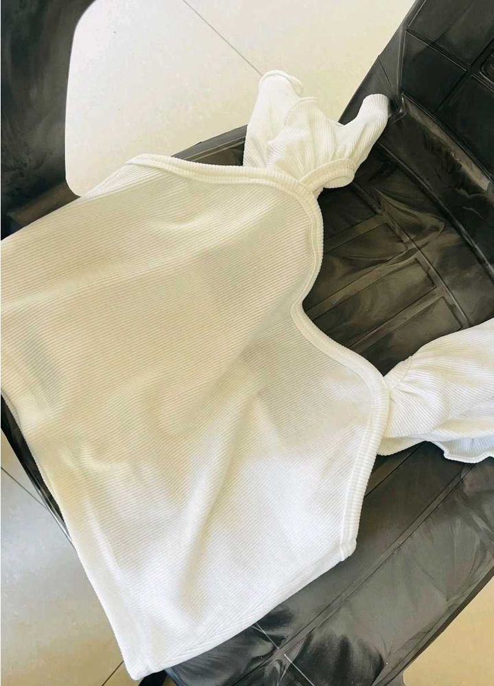 White Off-Shoulder Top