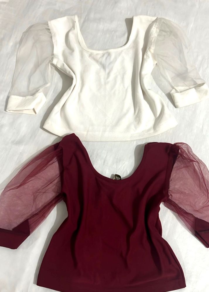 Sheer Sleeve Top Bundle