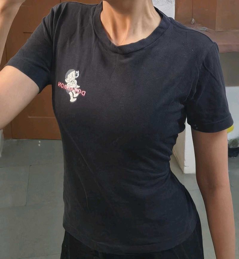 Doraemon Back Graphic Tee