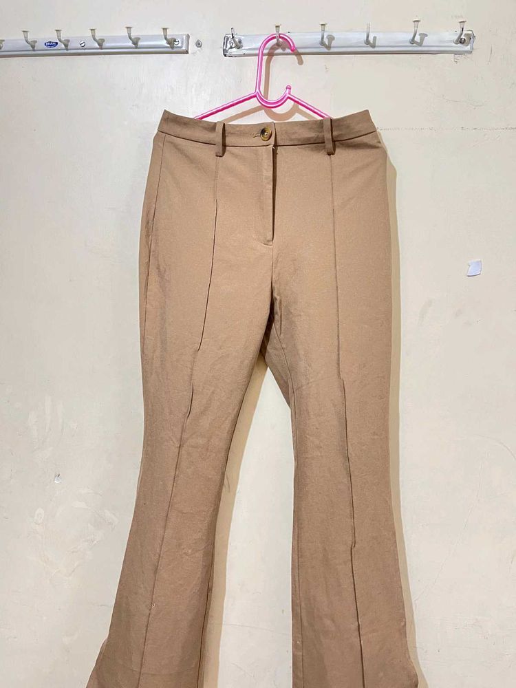 Flared Tan Pants