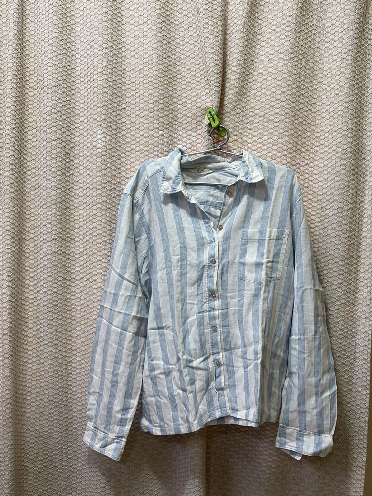 Striped Button-Down Shirt
