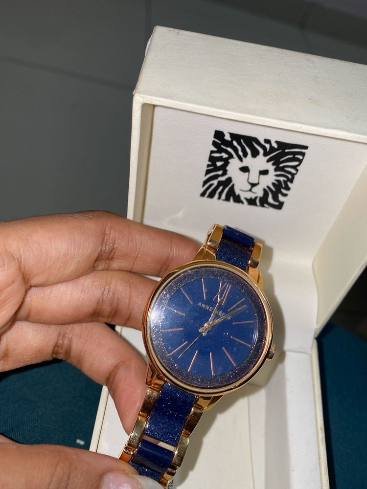 Anne Klein Watch - Blue &amp; Rose Gold