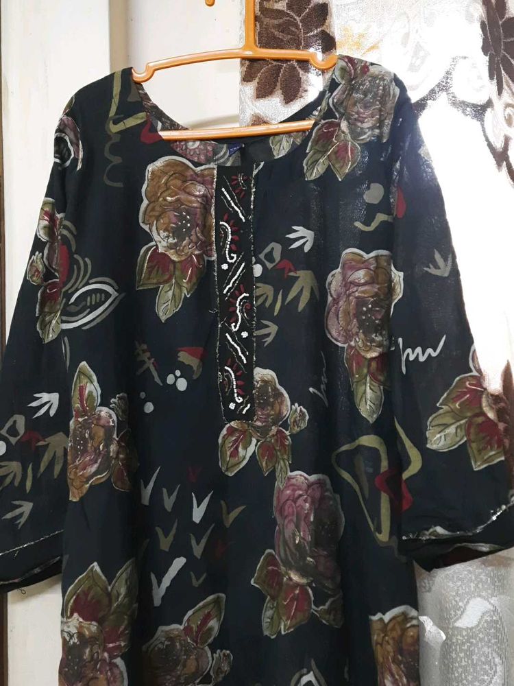 Floral Print Tunic Top