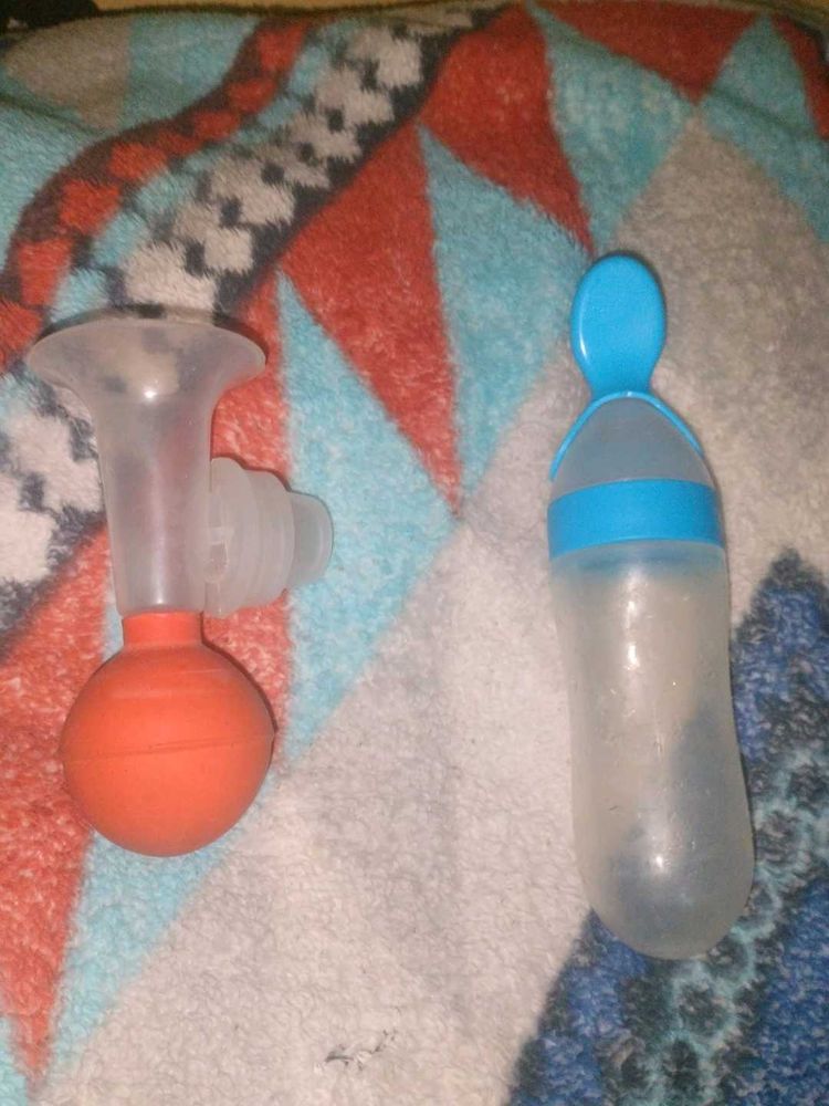 Baby Feeder Silicone ,And Breast Pump Free