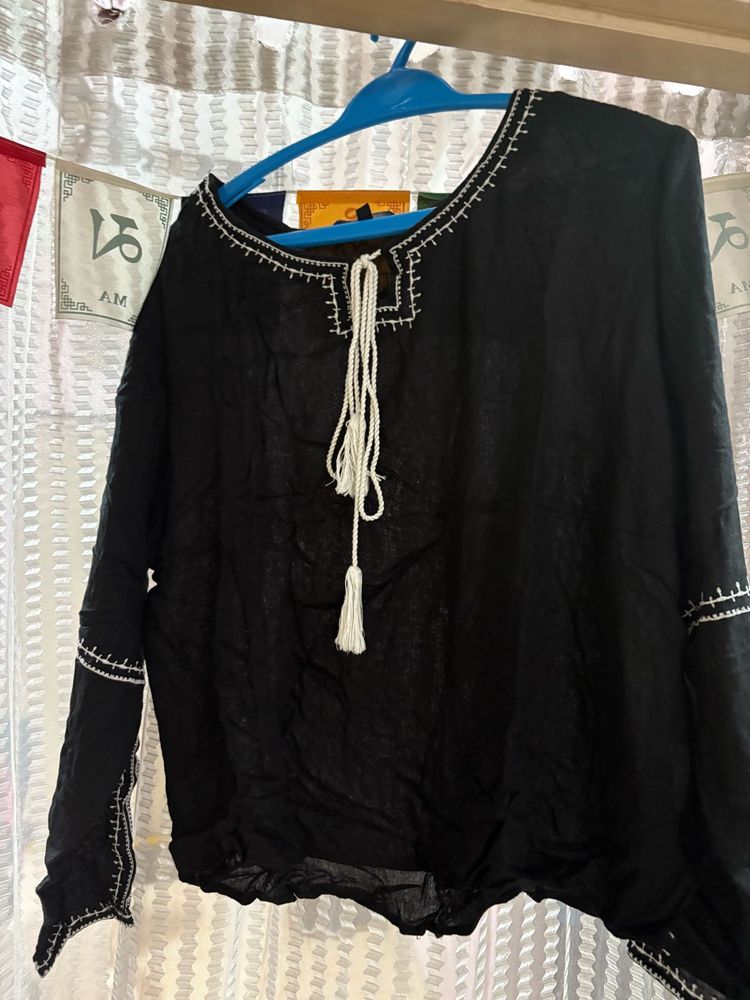 full sleeve bohemian top