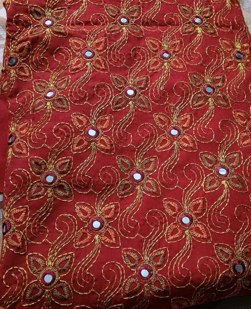 Floral Embroidered Fabric