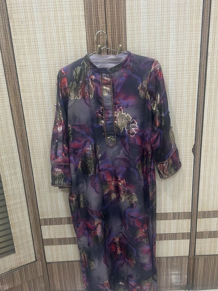 Summer Sale Party wear Kurti With Plazo