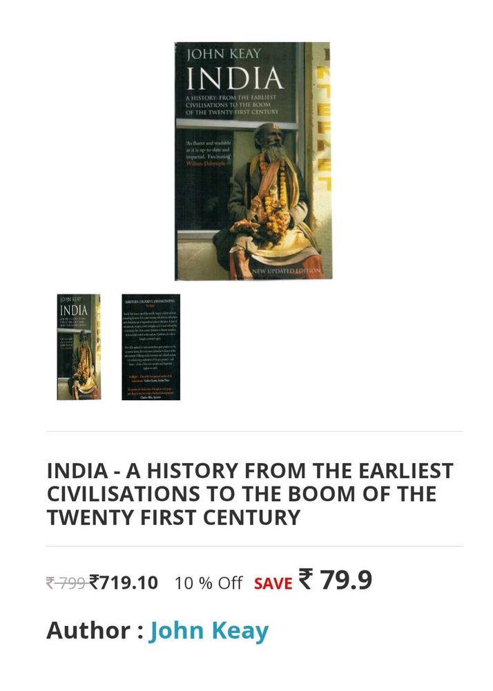 India: A History by John Keay
