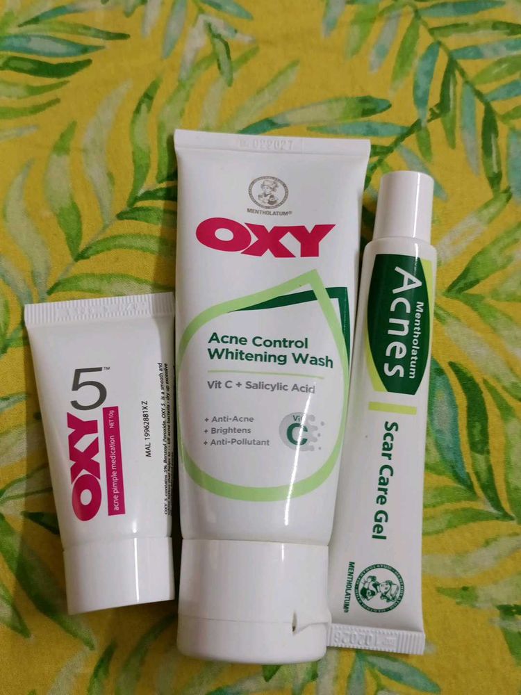 OXY Acne Control Wash &amp; Acnes Scar Gel Set