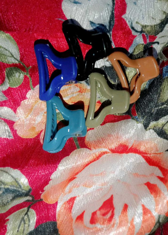 Mini Hair Claw Clips - Set of 5