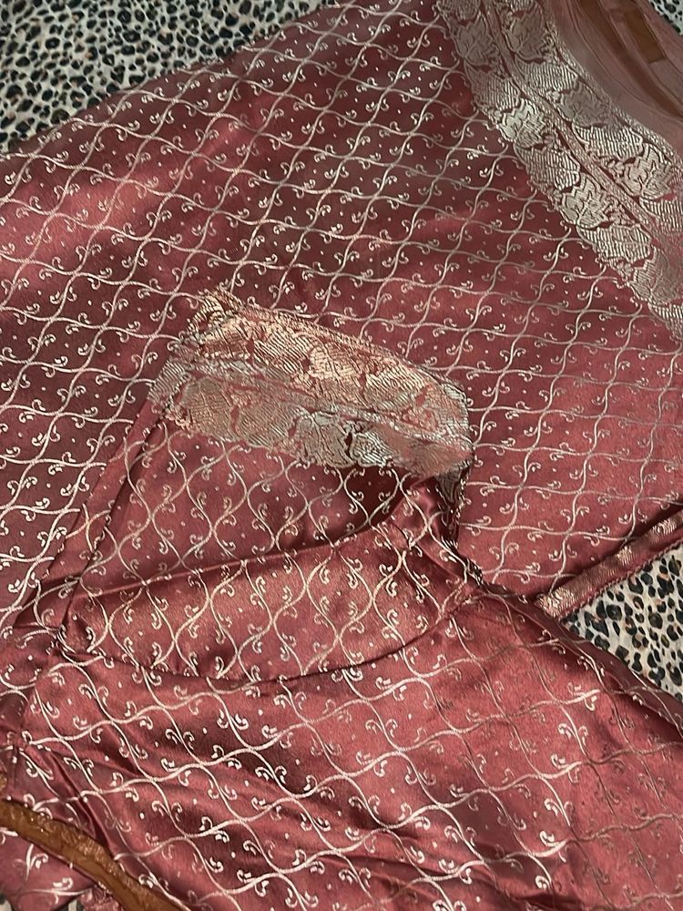 new stitched blouse and saree aesthetic look