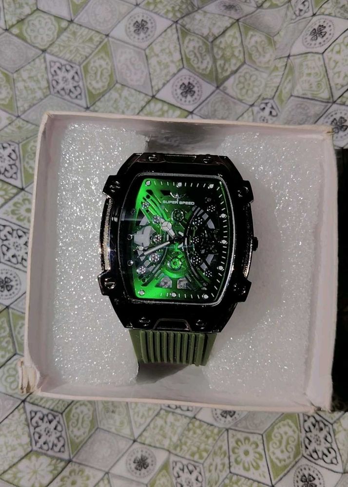 Green Super Speed Watch