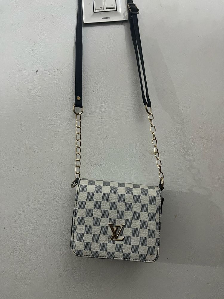 Checkered Crossbody Bag