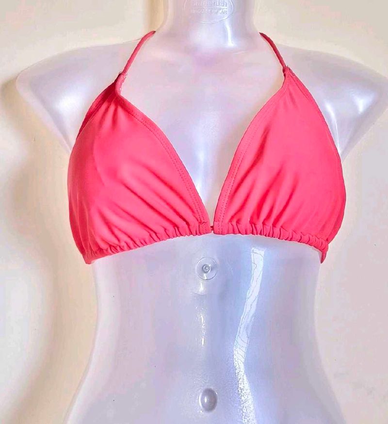 Coral Bikini Top Size 34 to 36 inches