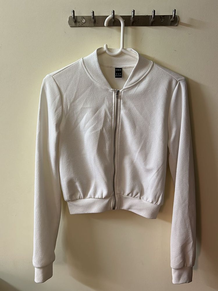 Crop White Jacket