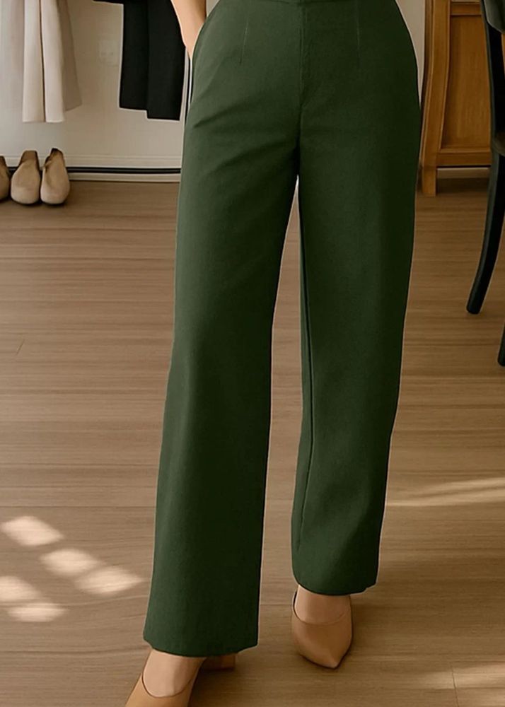 Olive Wide Leg Pants