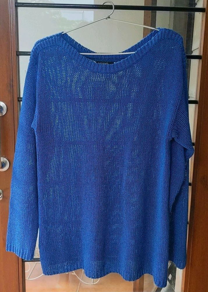 Cobalt Blue Sweater Top