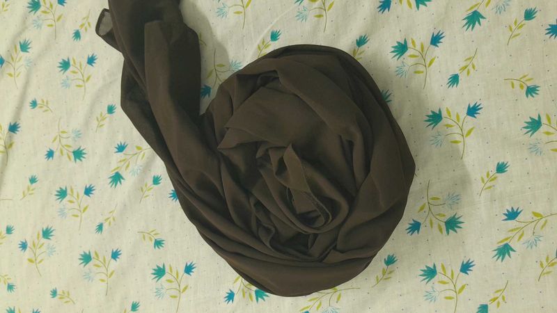 A Coffee Brown Hijab Or Duppatta
