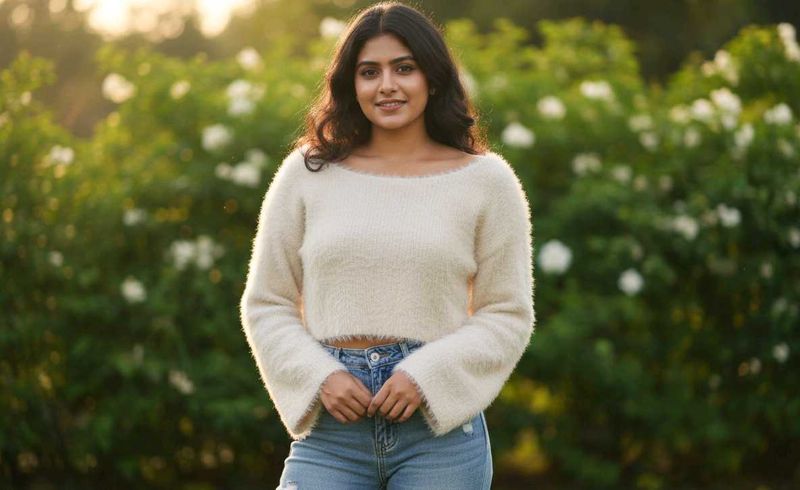 New Knit Cropped Sweater