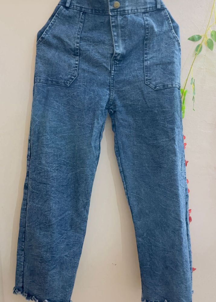 Acid Wash Denim Jeans