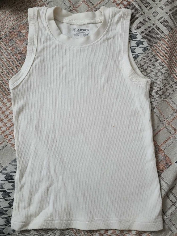 Jockey White Inner Vest