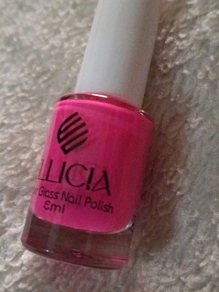 Ellicia Glass Nail Polish - Pink