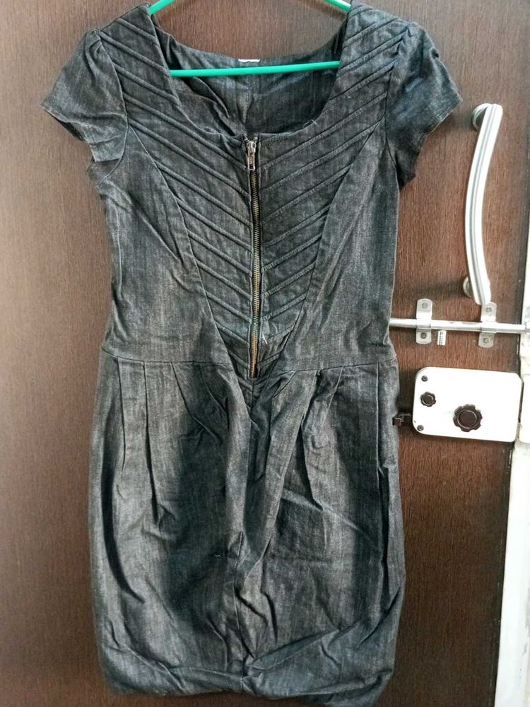 Stylish charcoal black Mini Dress