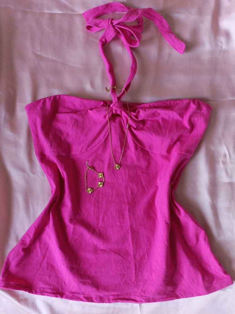 Pink Halter Top