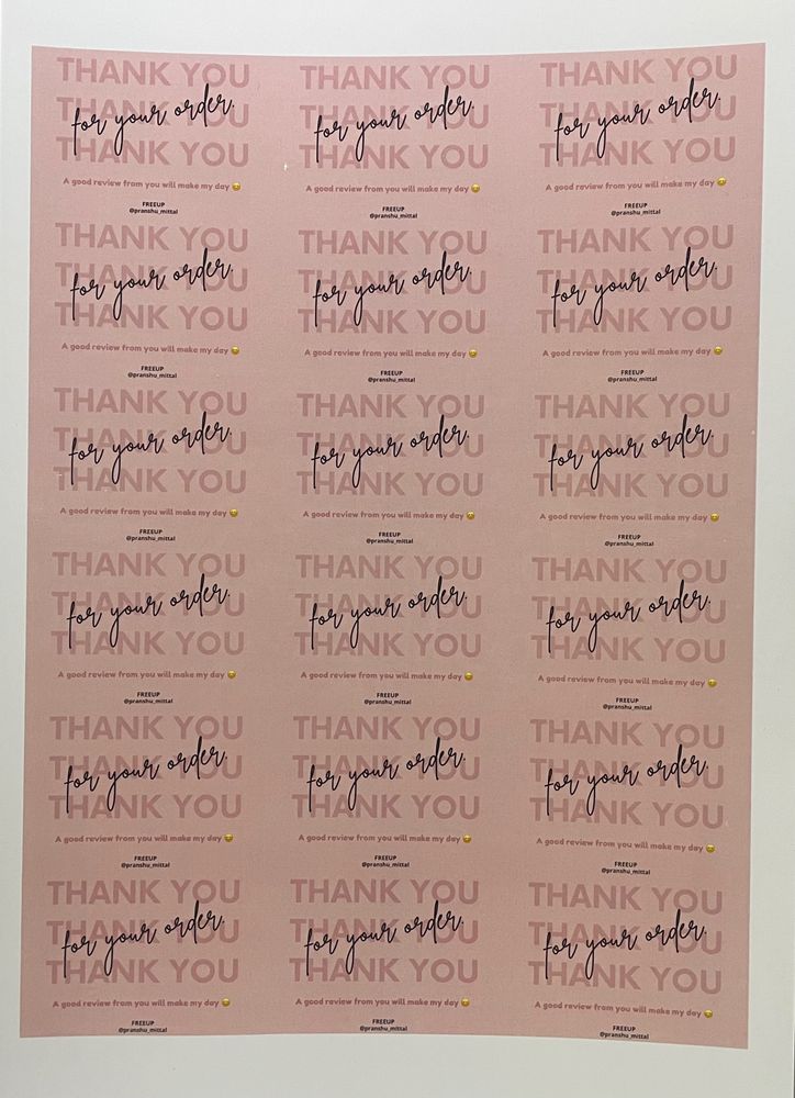 Thank You Cards (Pack Of 36)