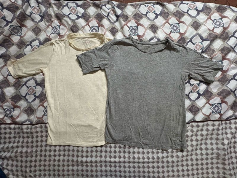 Combo - T-Shirt Bundle - Off White And Gray