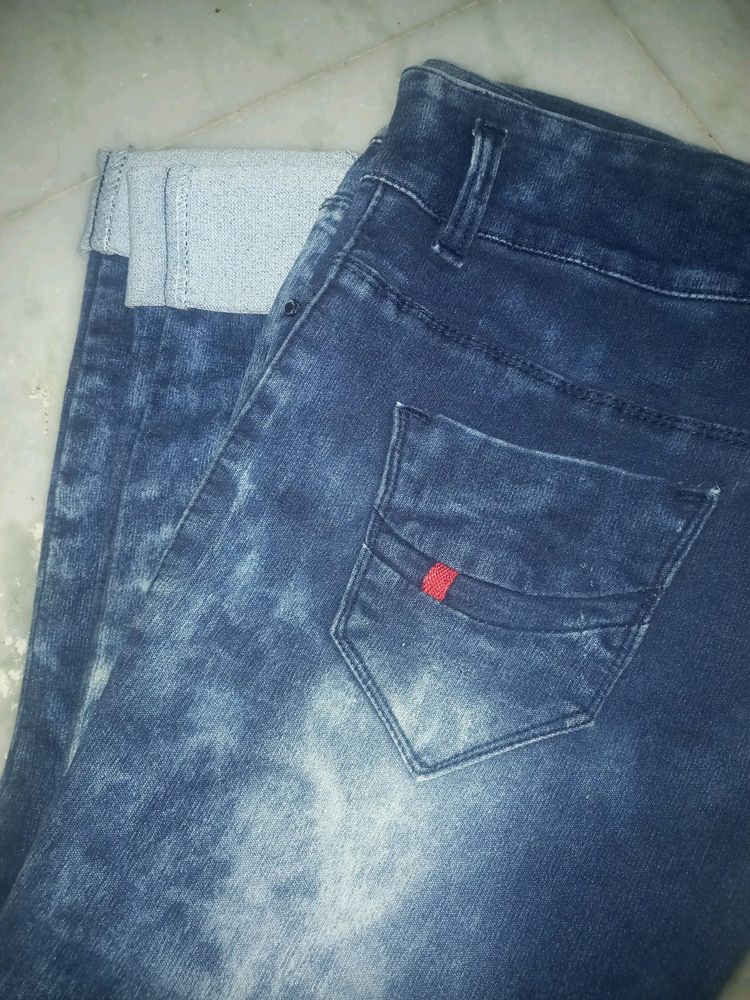 Rugged Denim Blue Jeans