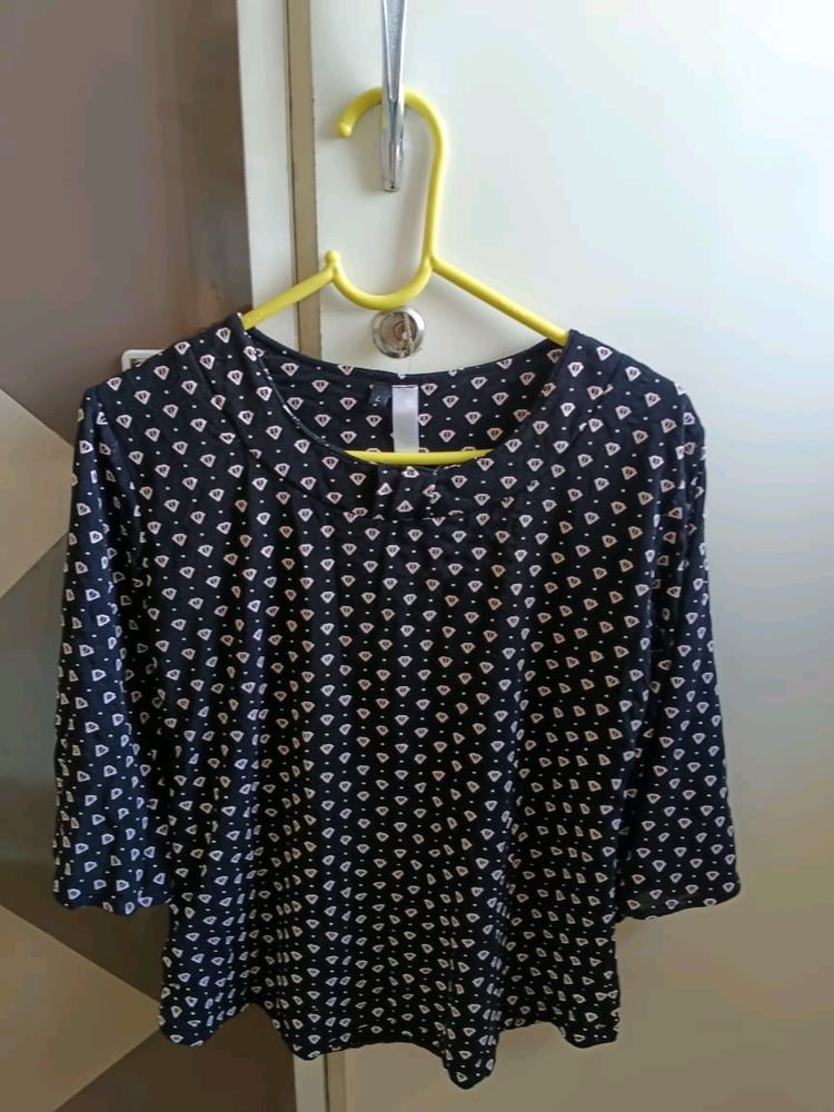 Black And White Fancy Top