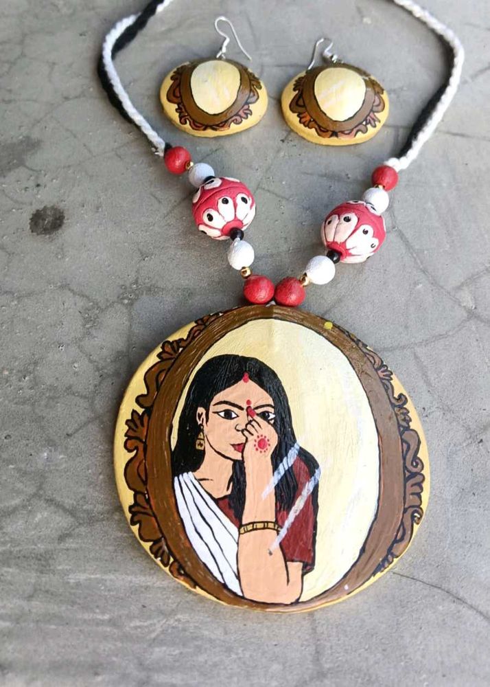 Hand painted Terracotta jewelry