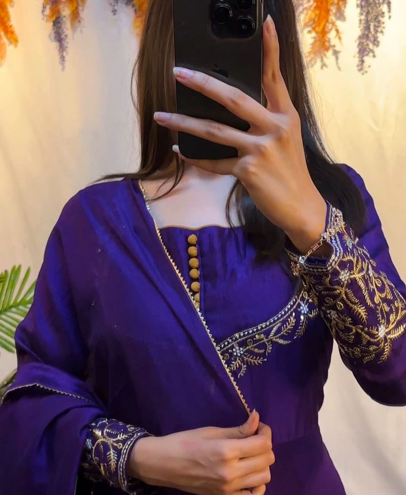 Elegant Purple Kurta Set