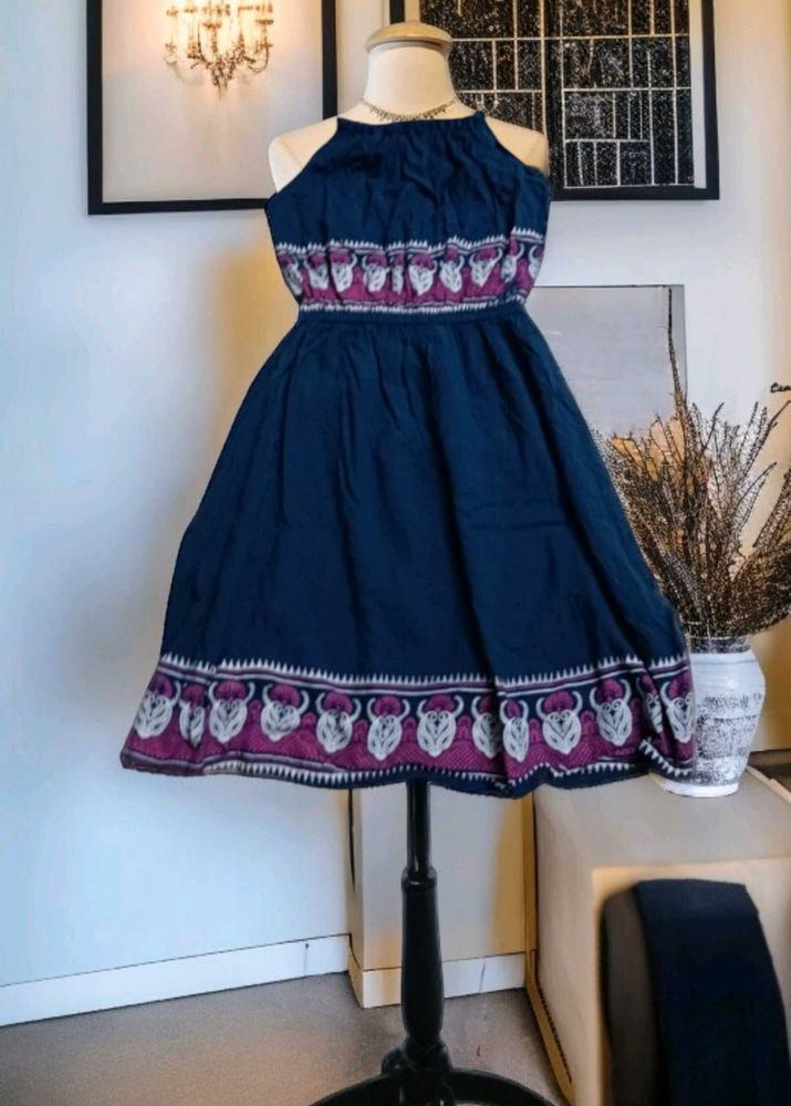 Boho Ethnic Halter Beach Party Wear Dress