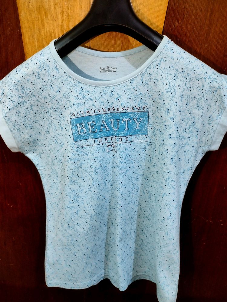 Light Blue Graphic Tee